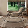 Angel Sar All-Season Rocking Recliner Chair with Storage, Breathable Mesh Lounge Chair with Cushions for Indoor/Outdoor Use - 2 of 4