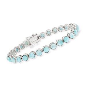 Ross-Simons 5mm Larimar Tennis Bracelet in Sterling Silver - 1 of 4