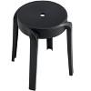 17 inch H Stackable Classroom Stools Plastic Stools Nesting Stools Colorful Round Stools 6 Pack - 3 of 4