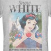 Juniors Womens Snow White and the Seven Dwarves Don't Take Apples From Strangers Poster T-Shirt - 2 of 4