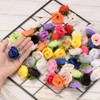 Unique Bargains Silk Plastic Small Faux Rose Artificial Flower Heads 1.2 inch - 4 of 4