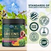 Super Green Smoothie Mix Blend with Spirulina, Wheat Grass, Chlorella - 30 Servings By Nature's Nutrition - 4 of 4