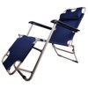 KTMBDW Beach Lounge Chair, Folding & Reclining Outdoor Chaise Lounger - Portable Adjustable Recliner Chair for Lawn, Pool, Patio, Garden, Blue - 4 of 4