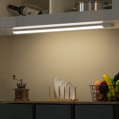 Slim Rectangular White LED Under Cabinet Light Bar