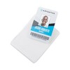 Advantus ID Badge Holders with Clip, Vertical, Clear 3.38" x 4.25" Holder, 3.13" x 3.75" Insert, 50/Pack - 3 of 4