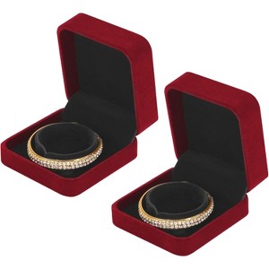 2 Pieces Boxes for Jewelry Gift, Organizer Holder for Wedding, Engagement, Proposal, Birthday and Anniversary - 1 of 4