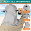 SUN CUBE Fishing Sun Hat with Neck Flap for Men UV Protection Cover Outdoor Bucket Cap with Face Covering for Hiking Running - 4 of 4