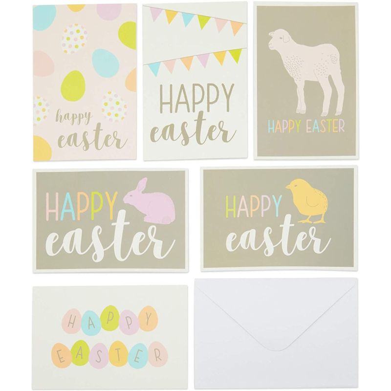 Best Paper Greetings 36-Pack Happy Easter Blank Greeting Cards Bulk Set with Envelopes, 6 Designs (4 x 6 In), 1 of 7
