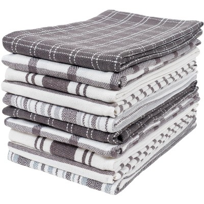 KAF Home Kitchen Towel Set of 3 Drizzle, Gray