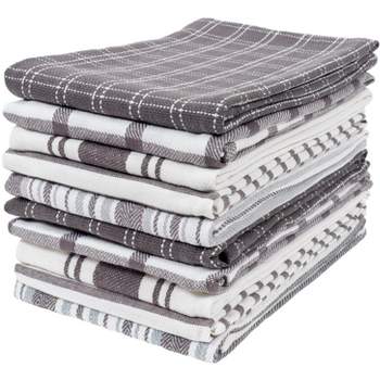 KAF HOME Piedmont Terry Kitchen Towels, Teal, 100% Cotton, 16 x 26