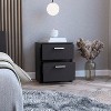 Gulches 3 Drawer Nightstand Warm Cherry Finish, 29"H x21"W x16"D, Ready to Use, Sturdy Construction - 2 of 4