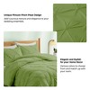 Peace Nest 3 Piece Pintuck Pinch Pleat and Seersucker Bubble Ruffled Chic and Tufted Clipped Comforter Set - 3 of 4