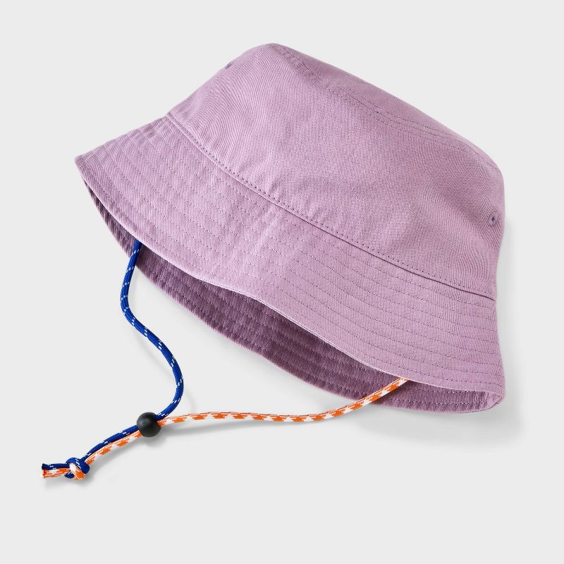 Men&#39;s Cotton Bucket Hat with Blue and Orange Cord - Original Use&#8482; Purple, 3 of 5