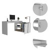 XIYUYEU L-Shaped Home Office Desk Modern Corner Writing Desk with 2 Open Shelves and Storage Cabinet - 3 of 4