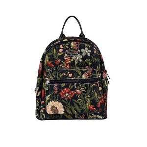 Signare USA Morning Garden Black Floral Daypack Backpack - 1 of 4
