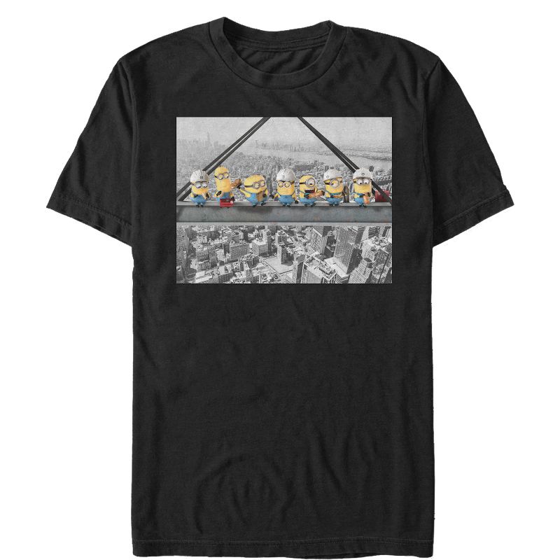Men's Despicable Me Minion Construction Lunch T-Shirt, 1 of 5