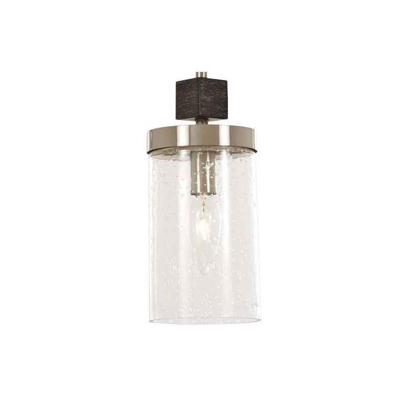 Minka Lavery Brushed Nickel Mini Pendant 4" Wide Modern Clear Seeded Glass Shade for Dining Room House Kitchen Island Bedroom Home, 3 of 4