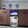 Hooure 15 inch Wide Commercial Ice Maker Machine, 110LBS/24H with 35LBS Storage Bin - 4 of 4