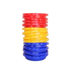 Spielstabil 12 Pack Small Sand Sieves (4 Red, 4 Blue, 4 Yellow Beach Sifters) - Made in Germany - 1 of 4