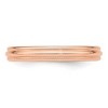 Black Bow Jewelry 3mm 14K Rose, White, or Yellow Gold Half Round Milgrain Standard Band - 3 of 4