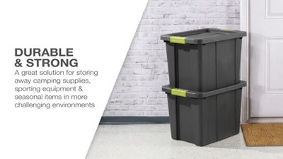 Sterilite Latching Plastic Storage Tote Container and Lid, 2 of 12, play video