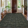 COZONY Floral Vintage Area Rug, Machine Washable Non-Slip Carpet for Living Room and Bedroom - 3 of 4