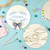 Bright Creations 6 Pack Unfinished Wooden Disks with Ribbon and Twine for Crafts, Wood Burning, Engraving, 14 Inches - 2 of 4