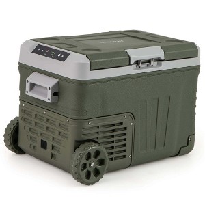 Costway 12 Volt Car Refrigerator 37/53 QT Portable Car Fridge with -4℉~68℉ Adjustable Range - 1 of 4