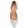 Journee Signature Womens Genuine Leather Jillian D'Orsay High Block Heel Almond Toe Pumps - 4 of 4