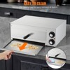 1100W Commercial Countertop Pizza Oven, Stainless Steel Electric Pizza Maker With Timer & Removable Crumb Tray for Home & Restaurant Use - 3 of 4