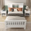 CSBDHome Solid Wood Platform Bed with Wood Slats, No Box Spring Needed - 2 of 4