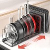 Organizer under Cabinet 12 Adjustable Dividers Storage for Cookie Sheets, Cutting Boards & Lid Cookware - 2 of 4