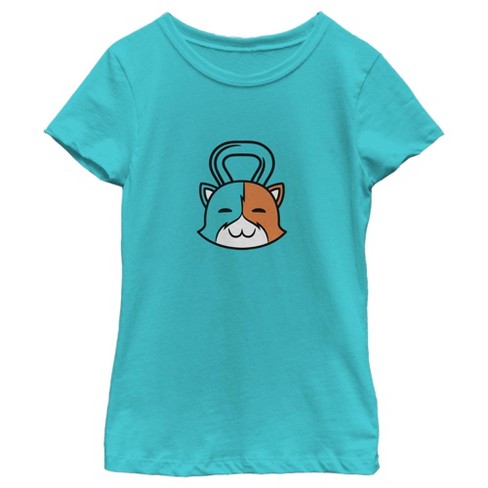 Girl's Fortnite Meowscles Dumbbell T-Shirt - image 1 of 4