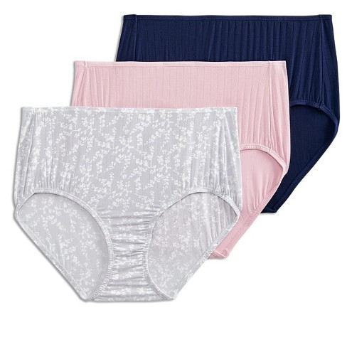 Jockey Women's Supersoft Breathe Brief - 3 Pack 5 Grey Shadow Bloom/faded  Mauve/just Past Midnight : Target