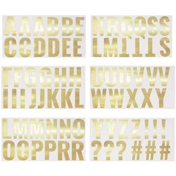 Number Resin Stickers 4 Sheets Mini Number Sticker Glitter Alloy