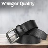 Wrangler Men's 38mm Pebble Leather Belt - Roller Buckle Casual Belt for Jeans & Everyday Wear, Tonal Stitched Design - 4 of 4