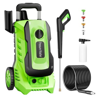 SKONYON 3300 PSI 2.0 GPM Electric High Pressure Washer 26ft Hose with 4 Quick Connect Nozzles and Foam Cannon