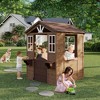 Cedar Wooden Kids Playhouse with Play Kitchen - Outdoor Kids Playhouse Cottage for Backyard, Solid Fir Wood, Country Style Design, Easy Assembly - 4 of 4