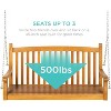 WhizMax Classic Weather-Resistant Acacia Wood Porch Swing - 4 of 4