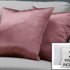 TopComfy Support Pillow Decorative Throw Pillow Set with Soft Polyester Inserts for Sofa or Bed Use, Pink, 17"*17"*3" - 2 of 4