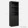Wooden Bookcase Storage Cabinet Bookshelf with 5 Layers Shelves，68" Tall Floor Cabinet for Home Office, Living Room, Bed Room - 2 of 4