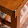 60" Distressed Dark Oak Wood Bench - Saracina Home: Sturdy Seating for Entryway, Kitchen - 4 of 4