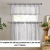 HLC.ME Linda Faux Linen Textured Semi Sheer Privacy Rod Pocket Short Cafe Curtain Tiers, Set of 2 - 4 of 4