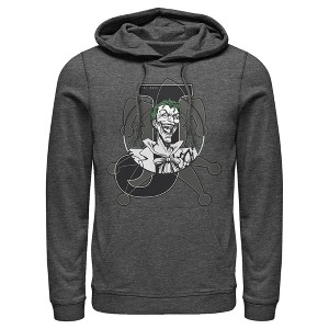 Men's Batman Joker Symbol Pull Over Hoodie - 1 of 3