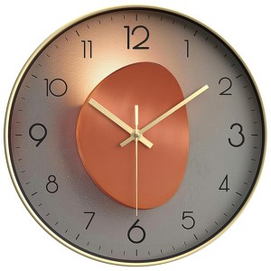 REGALWOVEN Modern Plastic Exquisite Battery Powered Silent Wall Clock 12 x 12 x 1.6 Inches - 1 of 4