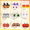Matte Faux Leather Halloween Earring Collection - 9 Pairs of Lightweight Teardrop Dangles with Spooky Pumpkin, Cat & Ghost Designs - 2 of 4
