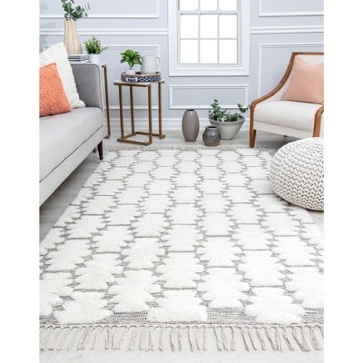 Rugs America Carter CR10A Bohemian Textured/Trellis Area Rug