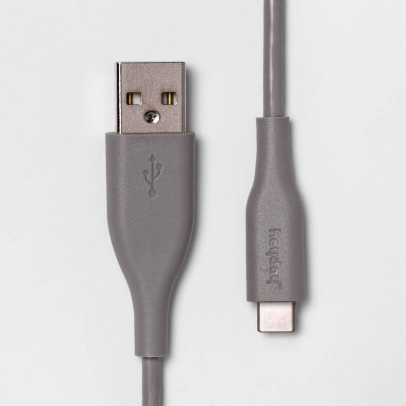 3&#39; USB-C to USB-A Round Cable - heyday&#8482; Wild Dove, 1 of 6