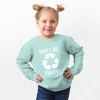The Juniper Shop Don't Be Trashy Toddler Graphic Sweatshirt - 2 of 2