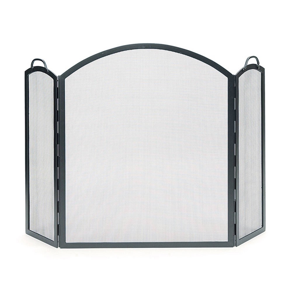 Photos - Fireplace Accessory Minuteman ACHLA Designs 58" Arched Three Fold Fireplace Screen Graphite Finish 